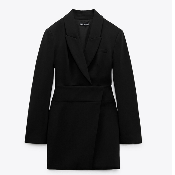 ZARA * Black Blazer Dress - Picture 4 of 10